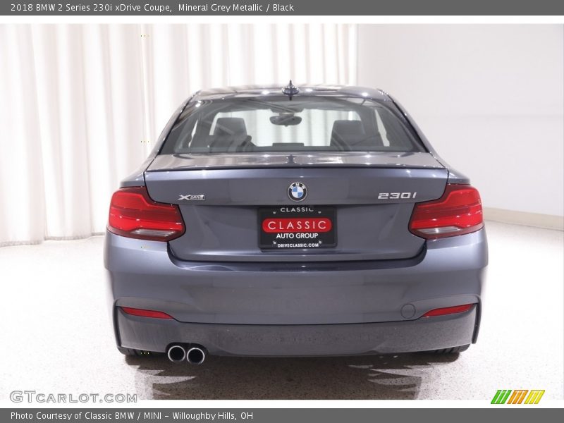 Mineral Grey Metallic / Black 2018 BMW 2 Series 230i xDrive Coupe