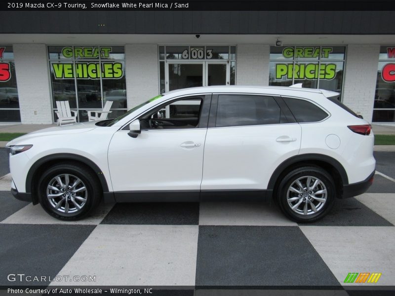 Snowflake White Pearl Mica / Sand 2019 Mazda CX-9 Touring