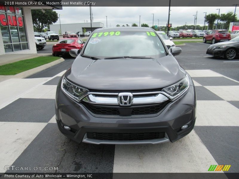 Modern Steel Metallic / Gray 2018 Honda CR-V EX