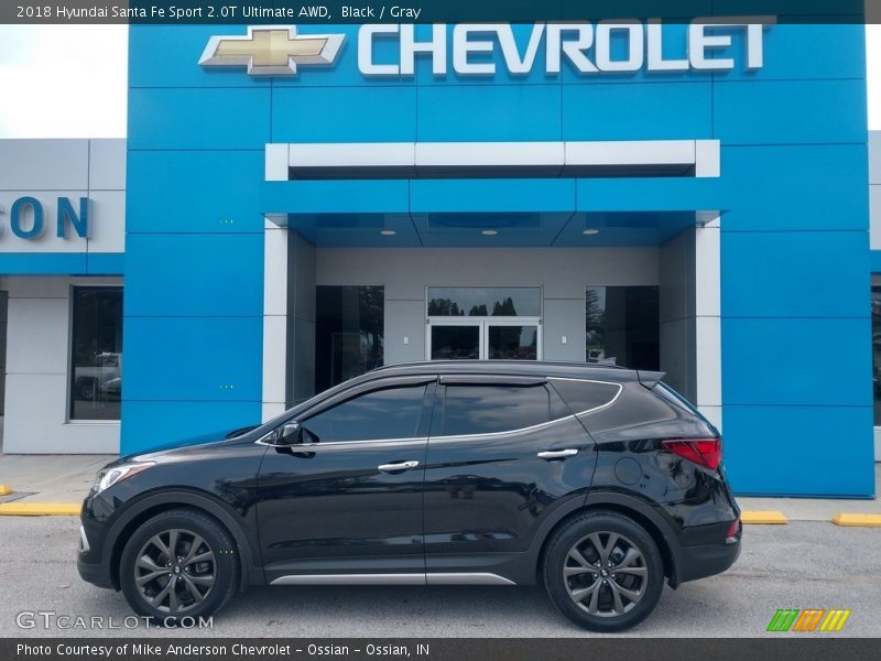Black / Gray 2018 Hyundai Santa Fe Sport 2.0T Ultimate AWD
