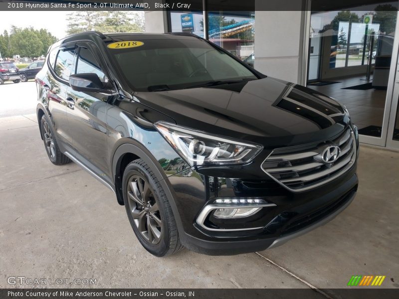 Black / Gray 2018 Hyundai Santa Fe Sport 2.0T Ultimate AWD