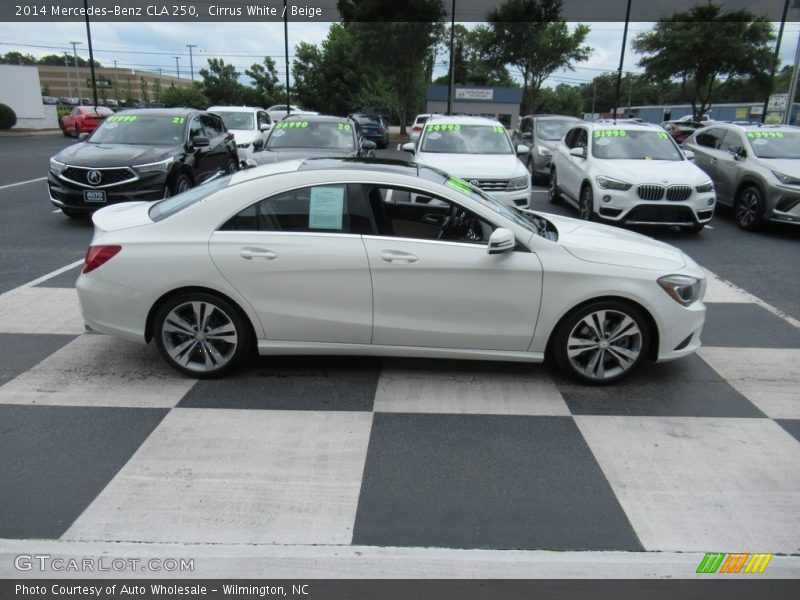 Cirrus White / Beige 2014 Mercedes-Benz CLA 250