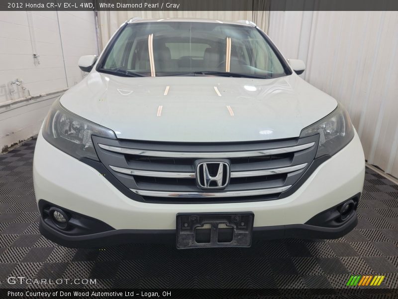 White Diamond Pearl / Gray 2012 Honda CR-V EX-L 4WD