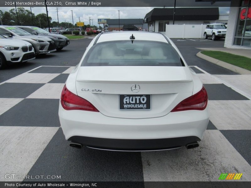 Cirrus White / Beige 2014 Mercedes-Benz CLA 250