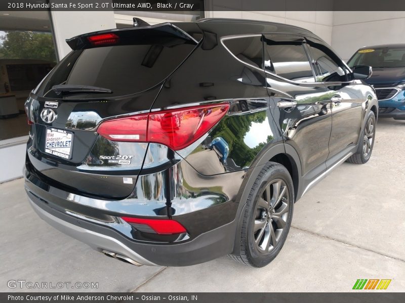 Black / Gray 2018 Hyundai Santa Fe Sport 2.0T Ultimate AWD