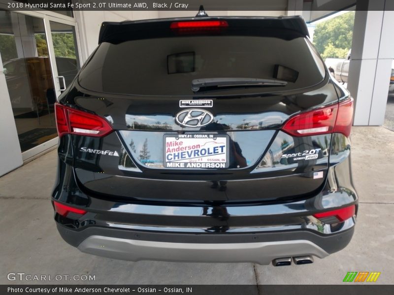 Black / Gray 2018 Hyundai Santa Fe Sport 2.0T Ultimate AWD
