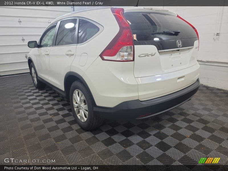 White Diamond Pearl / Gray 2012 Honda CR-V EX-L 4WD