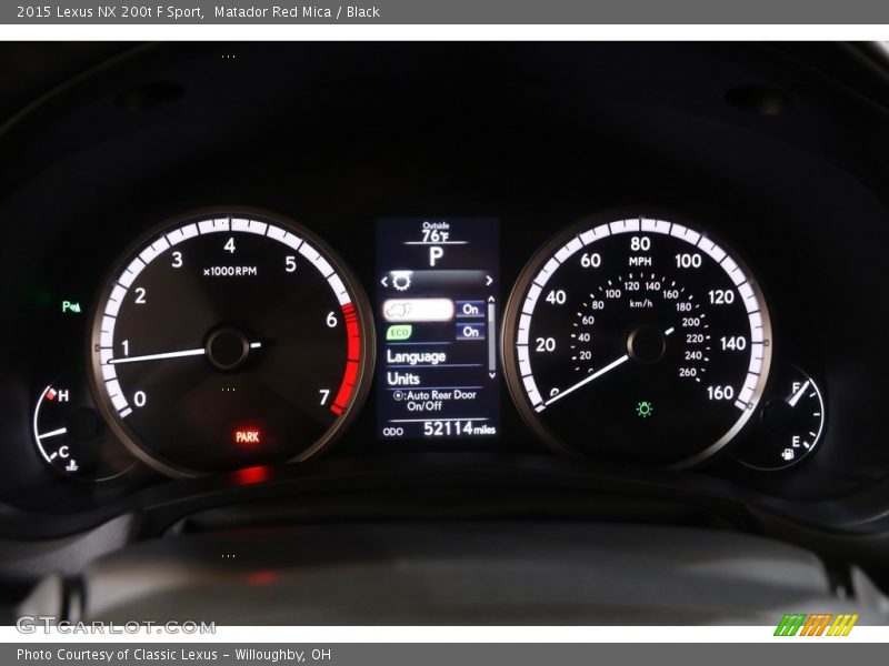  2015 NX 200t F Sport 200t F Sport Gauges