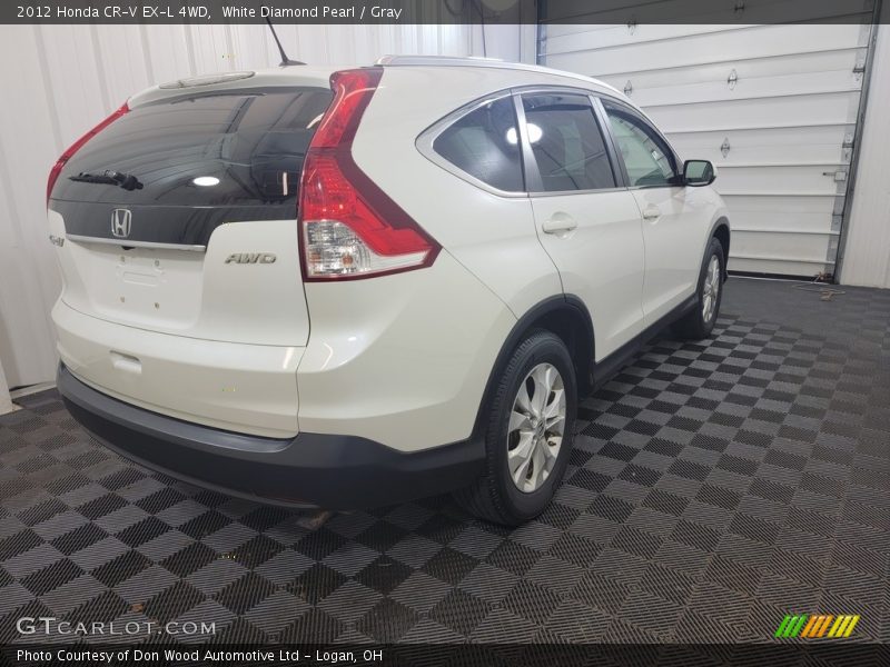 White Diamond Pearl / Gray 2012 Honda CR-V EX-L 4WD