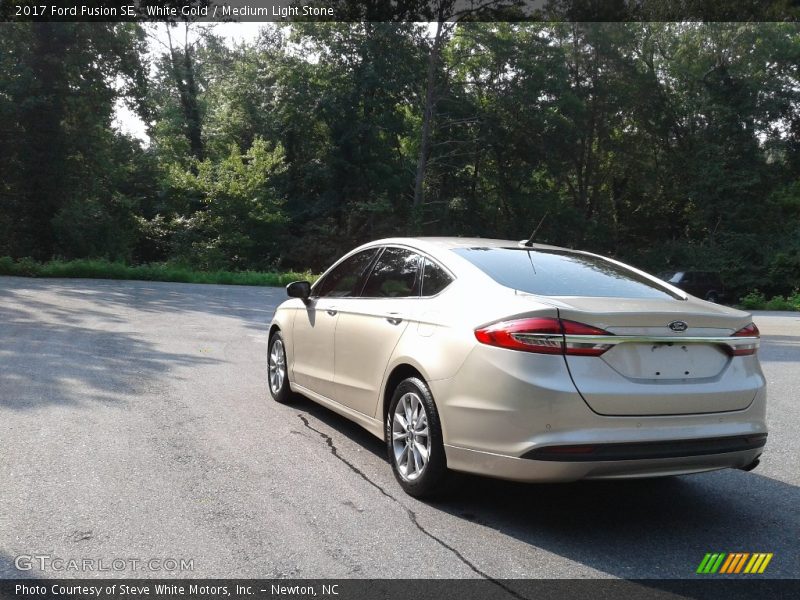White Gold / Medium Light Stone 2017 Ford Fusion SE