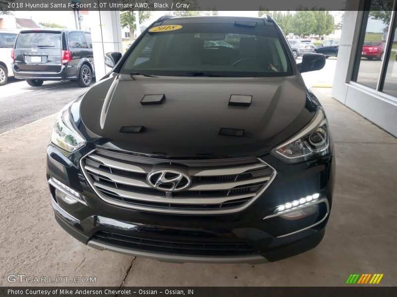 Black / Gray 2018 Hyundai Santa Fe Sport 2.0T Ultimate AWD