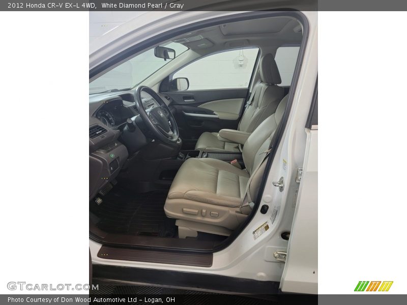 White Diamond Pearl / Gray 2012 Honda CR-V EX-L 4WD
