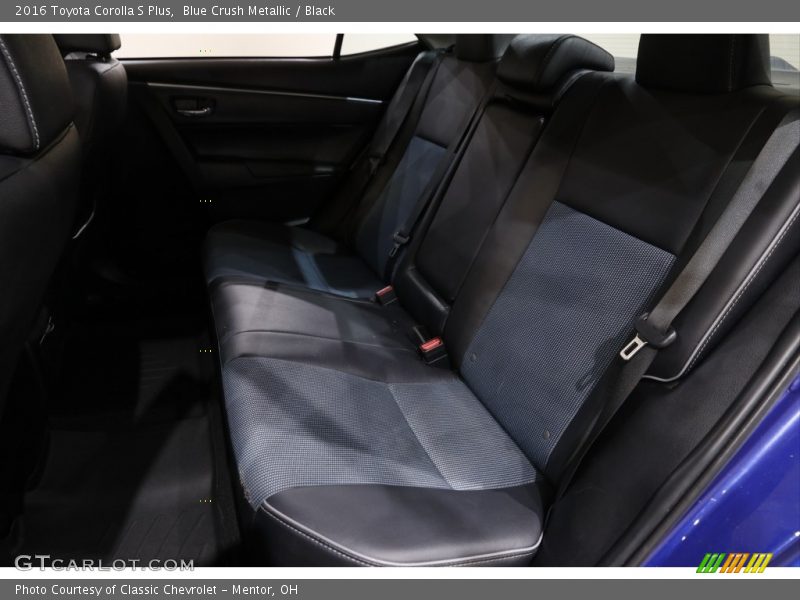 Blue Crush Metallic / Black 2016 Toyota Corolla S Plus