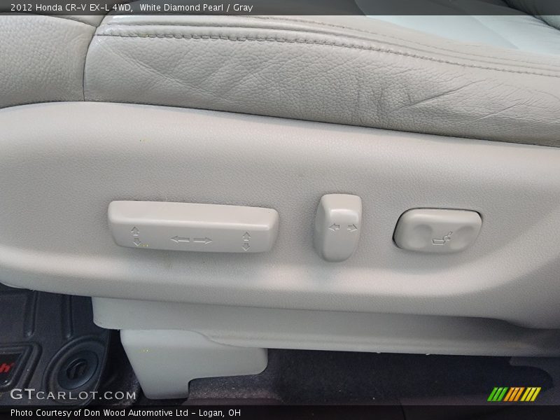 White Diamond Pearl / Gray 2012 Honda CR-V EX-L 4WD