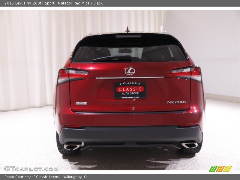 Matador Red Mica / Black 2015 Lexus NX 200t F Sport