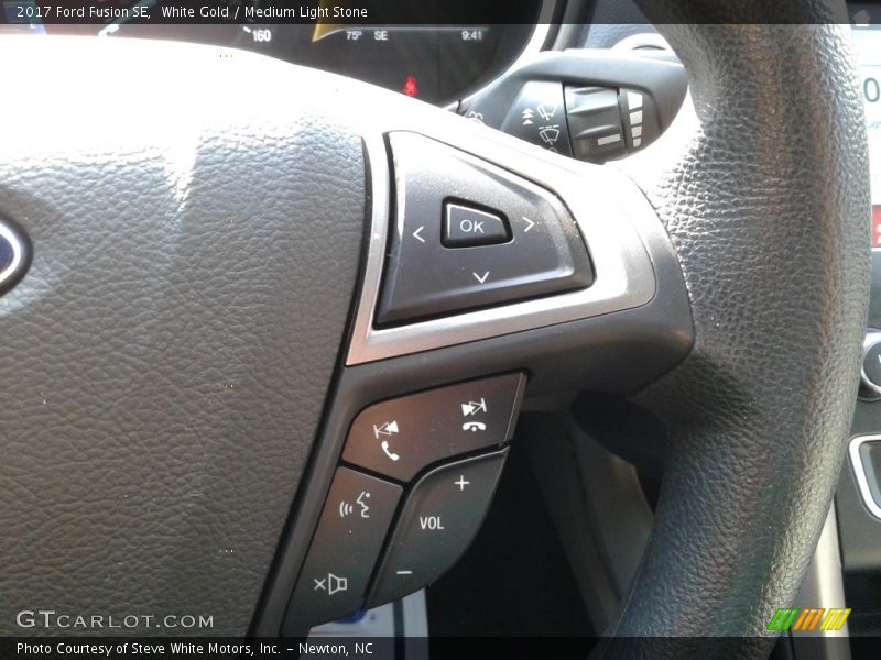White Gold / Medium Light Stone 2017 Ford Fusion SE