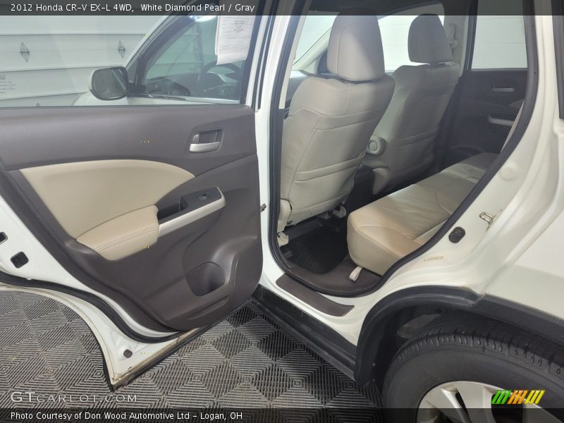 White Diamond Pearl / Gray 2012 Honda CR-V EX-L 4WD
