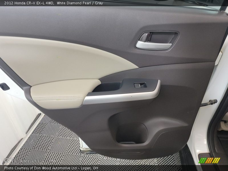 White Diamond Pearl / Gray 2012 Honda CR-V EX-L 4WD