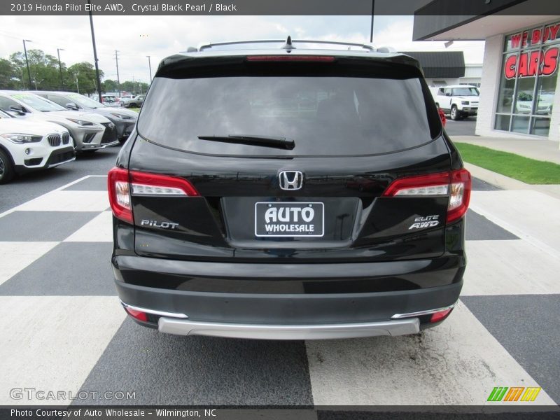 Crystal Black Pearl / Black 2019 Honda Pilot Elite AWD