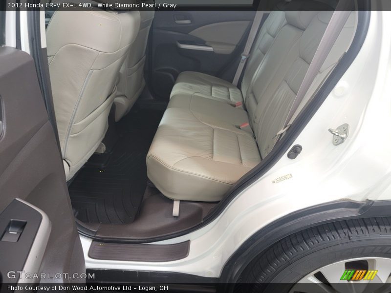White Diamond Pearl / Gray 2012 Honda CR-V EX-L 4WD