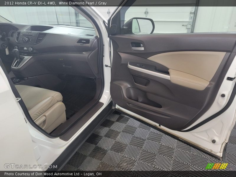 White Diamond Pearl / Gray 2012 Honda CR-V EX-L 4WD