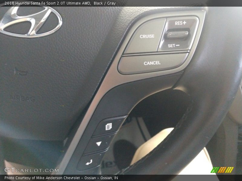 Black / Gray 2018 Hyundai Santa Fe Sport 2.0T Ultimate AWD