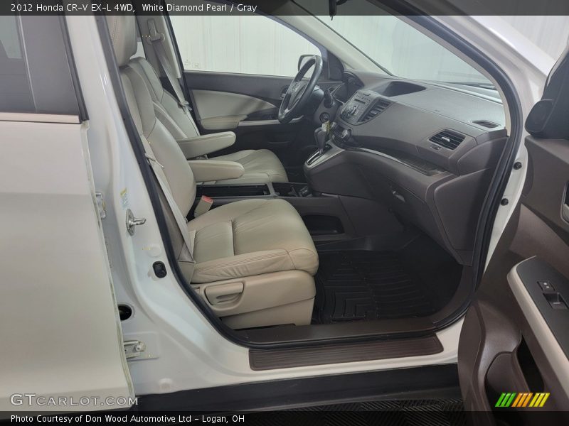 White Diamond Pearl / Gray 2012 Honda CR-V EX-L 4WD