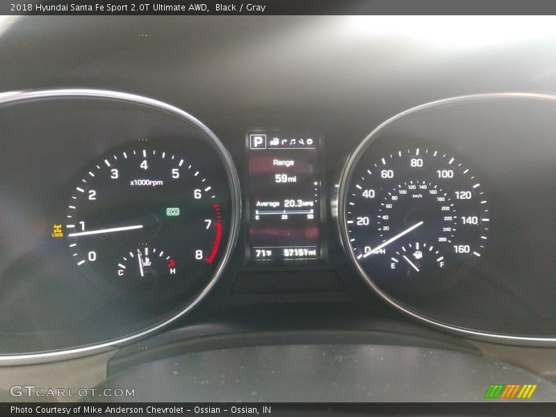 2018 Santa Fe Sport 2.0T Ultimate AWD 2.0T Ultimate AWD Gauges