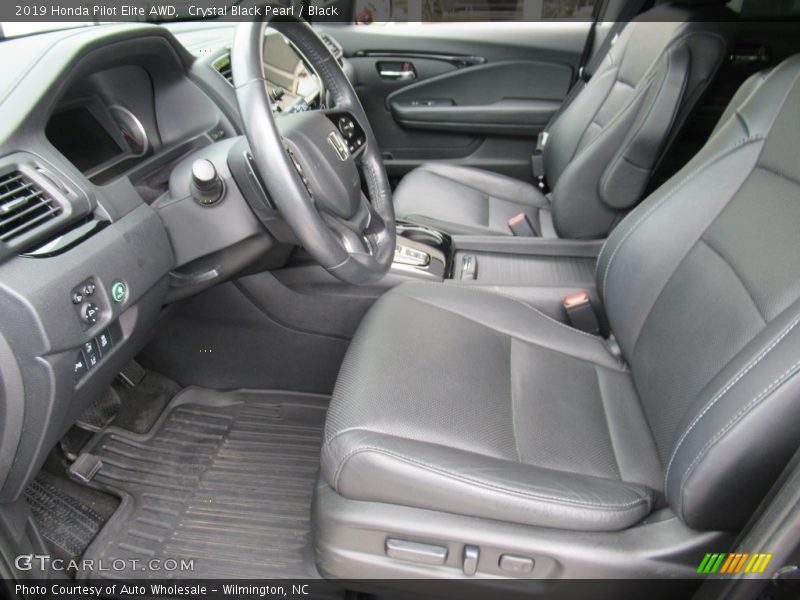 Crystal Black Pearl / Black 2019 Honda Pilot Elite AWD