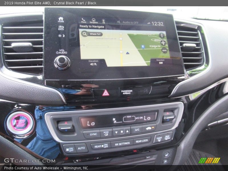 Crystal Black Pearl / Black 2019 Honda Pilot Elite AWD
