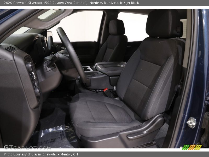 Northsky Blue Metallic / Jet Black 2020 Chevrolet Silverado 1500 Custom Crew Cab 4x4