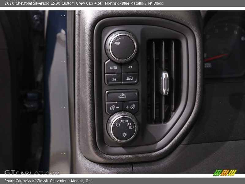 Northsky Blue Metallic / Jet Black 2020 Chevrolet Silverado 1500 Custom Crew Cab 4x4