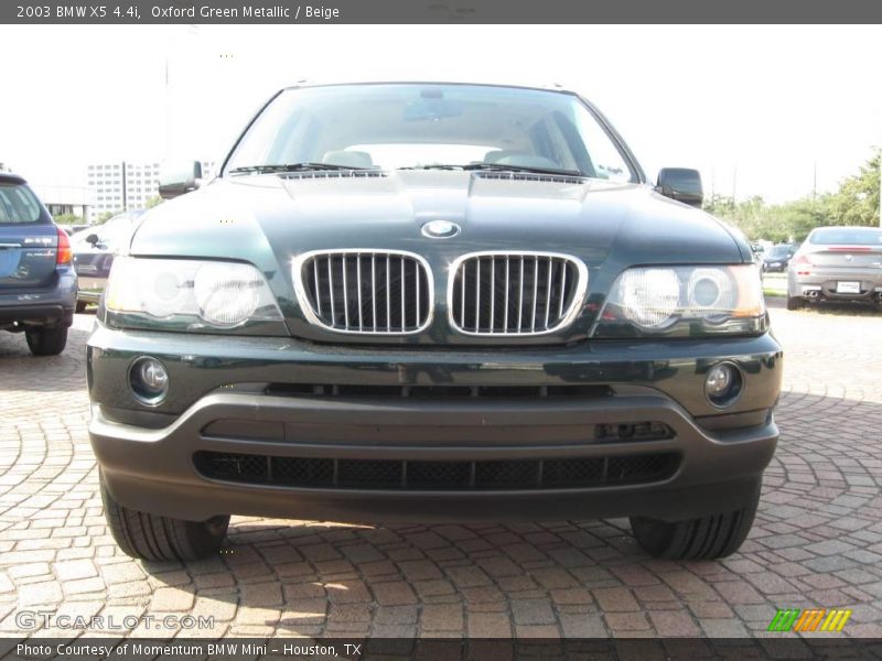 Oxford Green Metallic / Beige 2003 BMW X5 4.4i