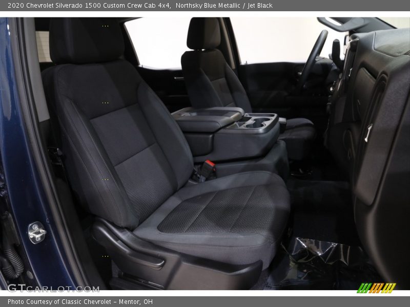 Northsky Blue Metallic / Jet Black 2020 Chevrolet Silverado 1500 Custom Crew Cab 4x4
