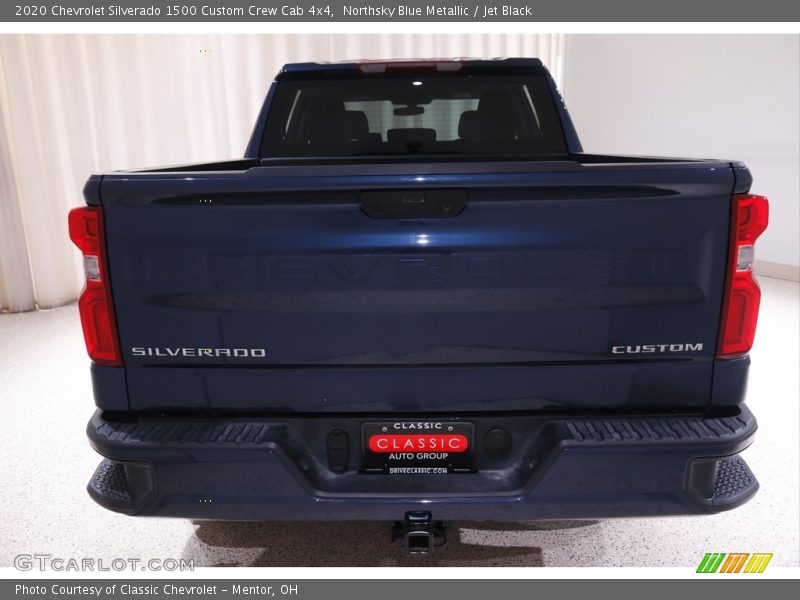 Northsky Blue Metallic / Jet Black 2020 Chevrolet Silverado 1500 Custom Crew Cab 4x4