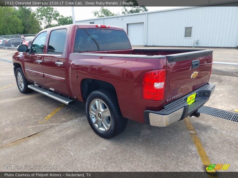 Deep Ruby Metallic / Ebony 2013 Chevrolet Silverado 1500 LT Crew Cab