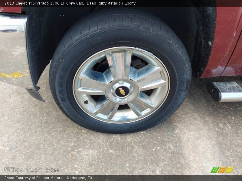 Deep Ruby Metallic / Ebony 2013 Chevrolet Silverado 1500 LT Crew Cab