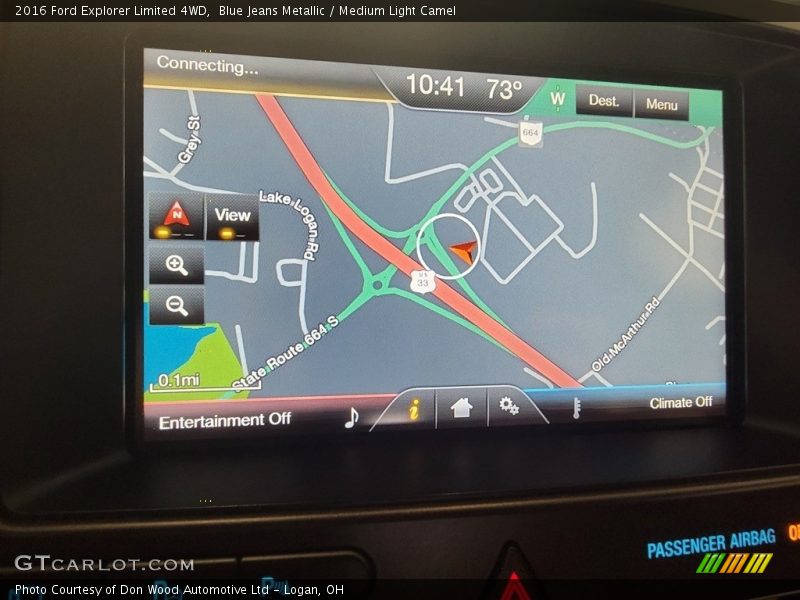 Blue Jeans Metallic / Medium Light Camel 2016 Ford Explorer Limited 4WD