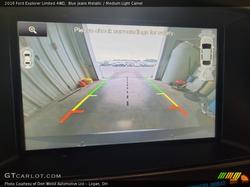 Blue Jeans Metallic / Medium Light Camel 2016 Ford Explorer Limited 4WD