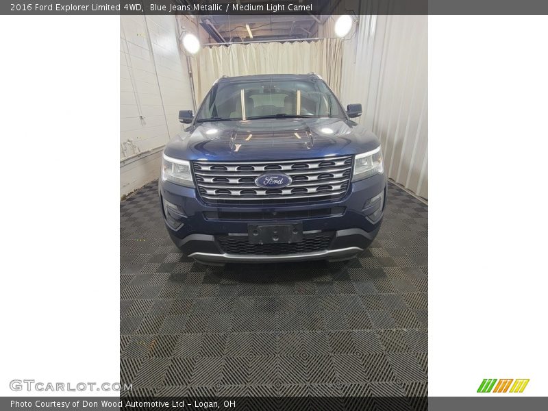 Blue Jeans Metallic / Medium Light Camel 2016 Ford Explorer Limited 4WD