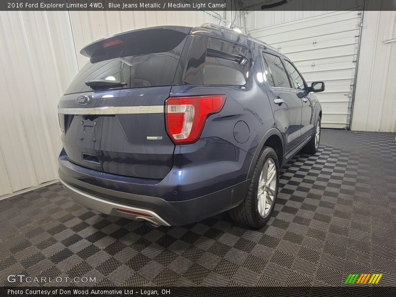 Blue Jeans Metallic / Medium Light Camel 2016 Ford Explorer Limited 4WD