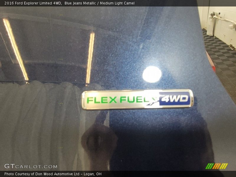Blue Jeans Metallic / Medium Light Camel 2016 Ford Explorer Limited 4WD