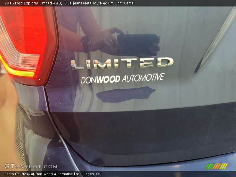 Blue Jeans Metallic / Medium Light Camel 2016 Ford Explorer Limited 4WD