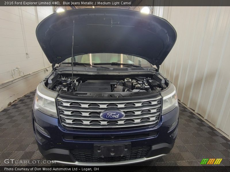 Blue Jeans Metallic / Medium Light Camel 2016 Ford Explorer Limited 4WD