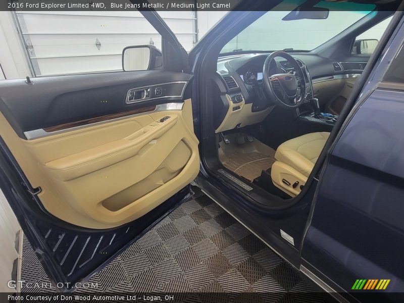 Blue Jeans Metallic / Medium Light Camel 2016 Ford Explorer Limited 4WD