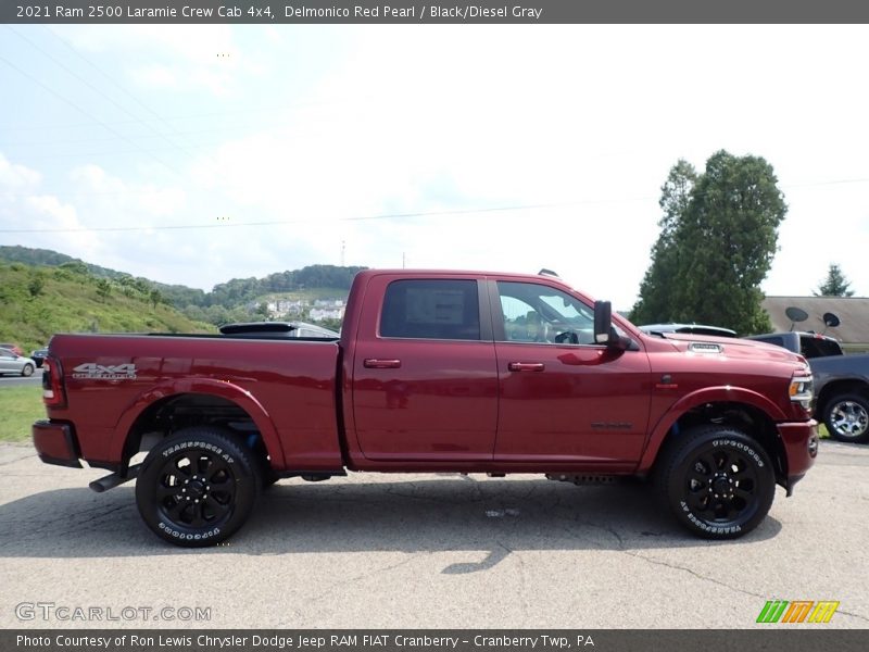 Delmonico Red Pearl / Black/Diesel Gray 2021 Ram 2500 Laramie Crew Cab 4x4