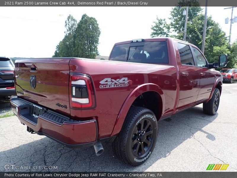 Delmonico Red Pearl / Black/Diesel Gray 2021 Ram 2500 Laramie Crew Cab 4x4
