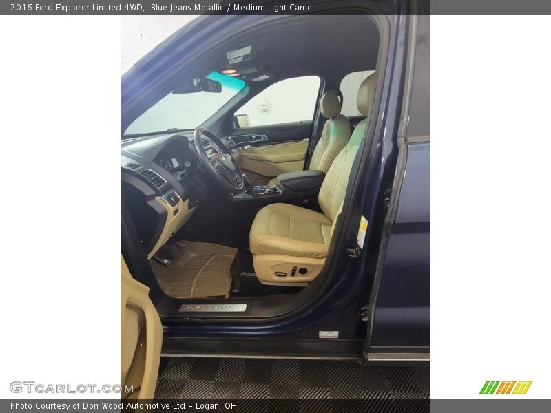 Blue Jeans Metallic / Medium Light Camel 2016 Ford Explorer Limited 4WD