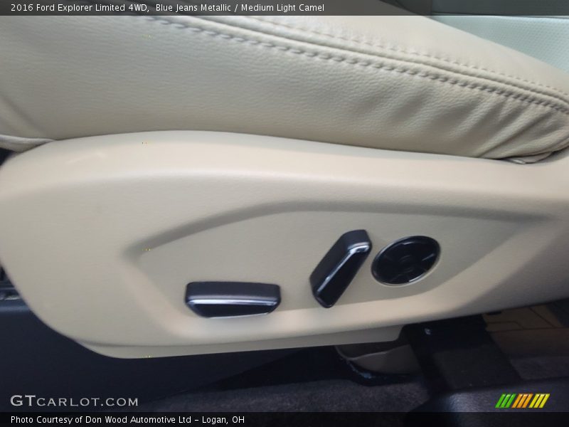 Blue Jeans Metallic / Medium Light Camel 2016 Ford Explorer Limited 4WD