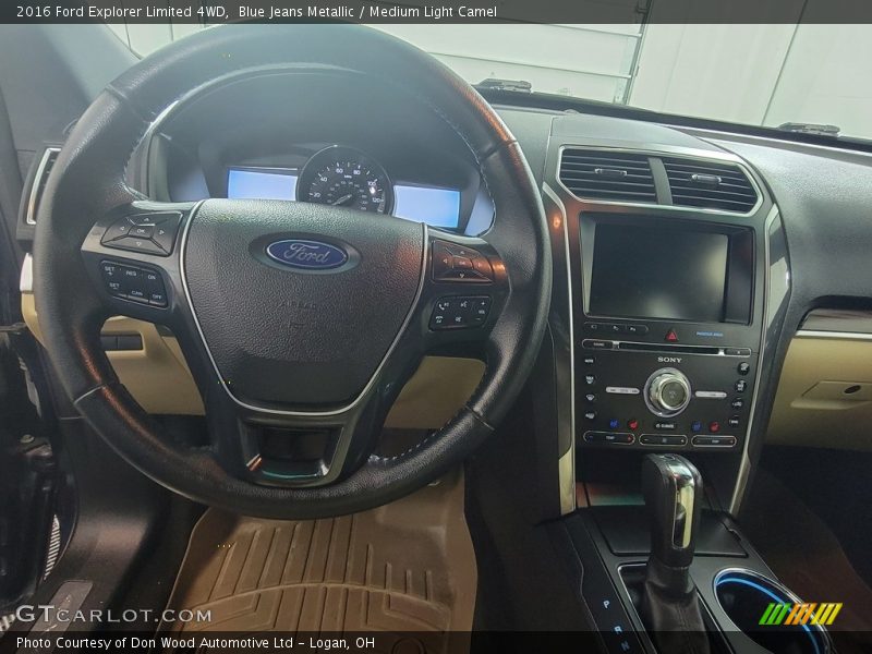 Blue Jeans Metallic / Medium Light Camel 2016 Ford Explorer Limited 4WD